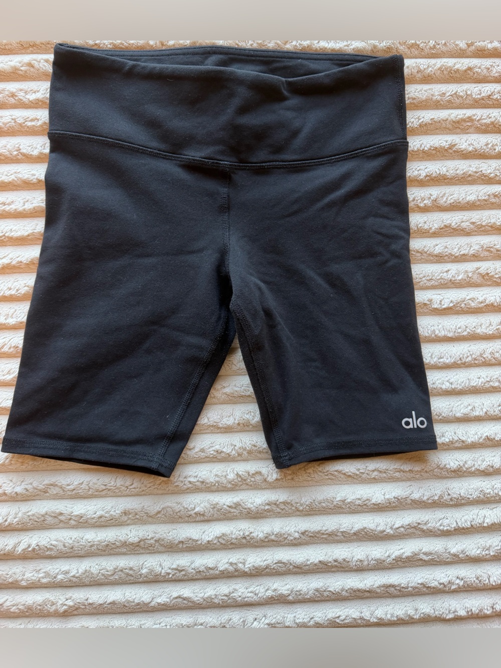 Alo Black High-Rise Athletic Shorts